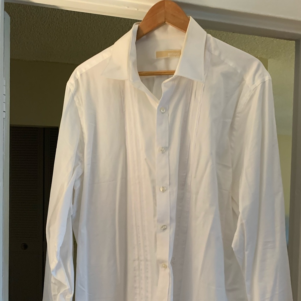 Michael kors tuxedo shirt French cuffs
